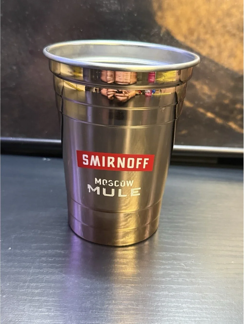 Smirnoff Moscow Mule Metal Solo Cup Tumbler Stainless Steel Party Mug
